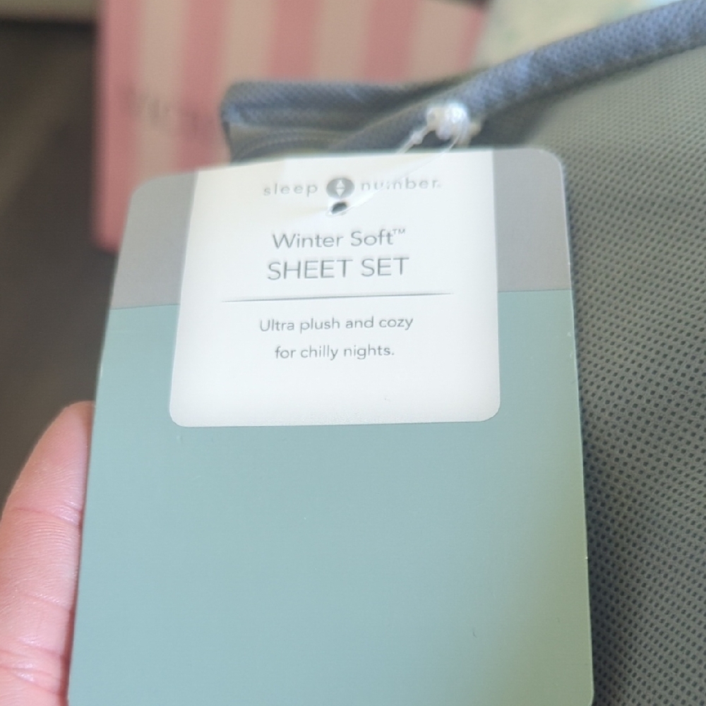 Sleep Number Winter Soft Sheet Set - Dark Blue